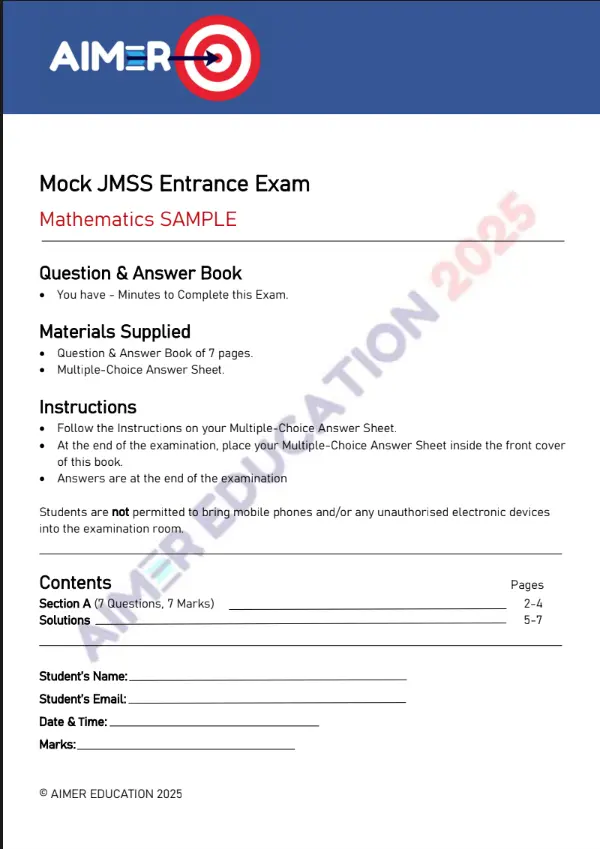 Mathematics Mock Exam Bundle (5)