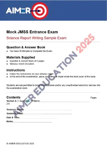 Science Writing Mock Exam 
